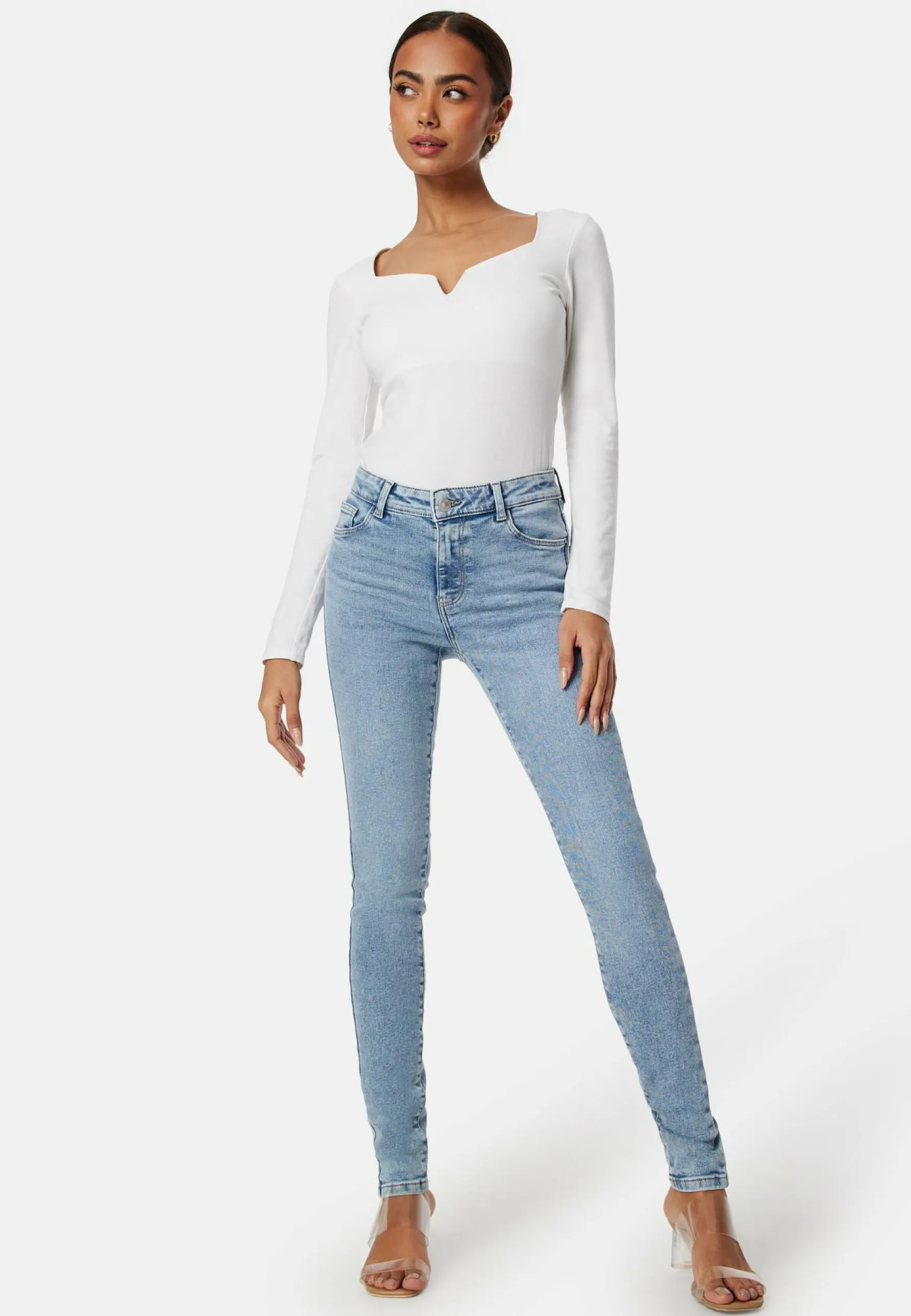 Pcdana Mid Waist Skinny Jeans