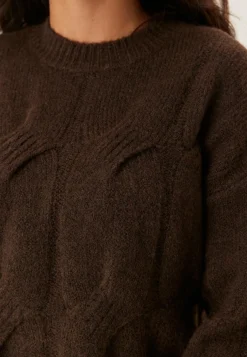 Pcjenna Ls O-neck Cable Knit