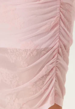 Pcmerry Sl Ruching Short Dress