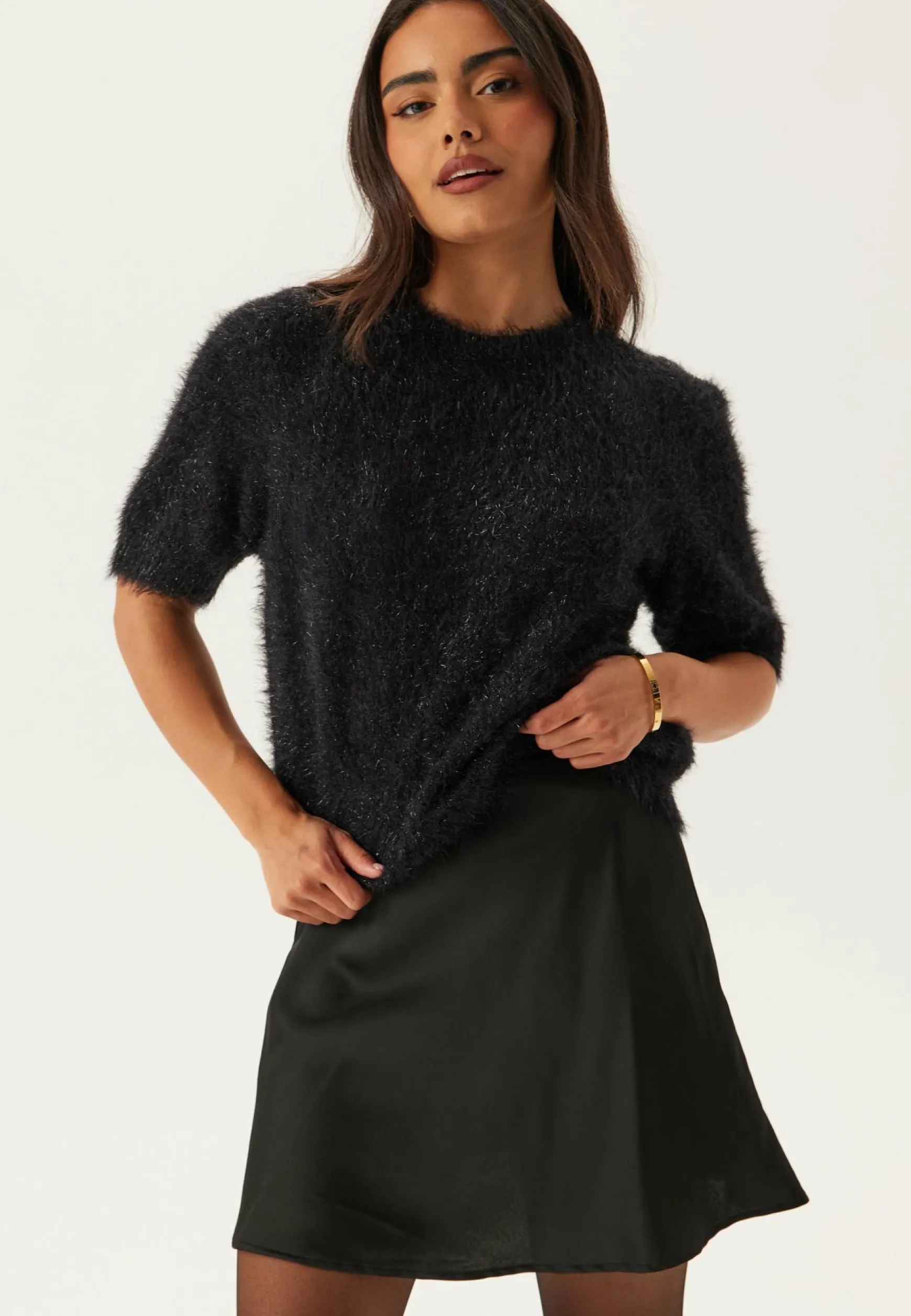 Pcmie Ss O-neck Knit