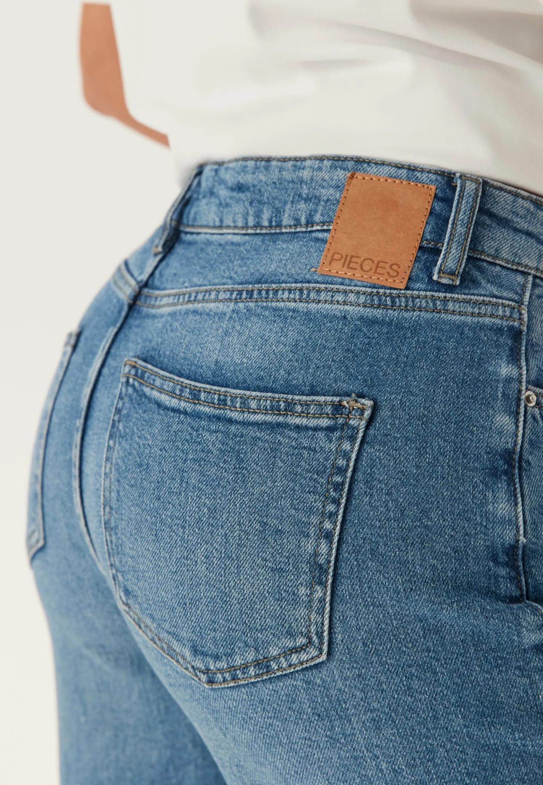 Pcsilke Mw Wide Jeans