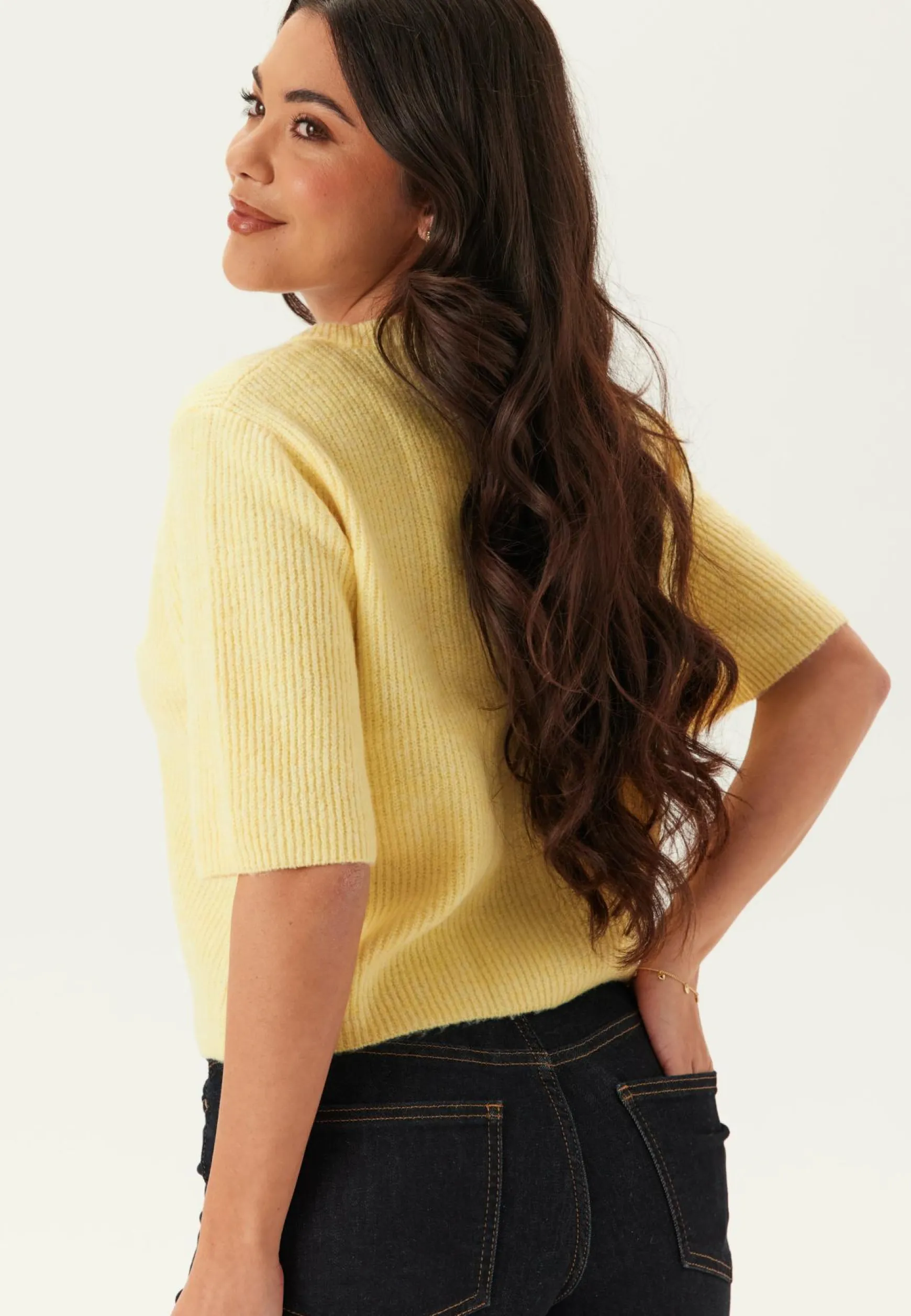 Pcsilly Ss O-neck Knit Cardiga