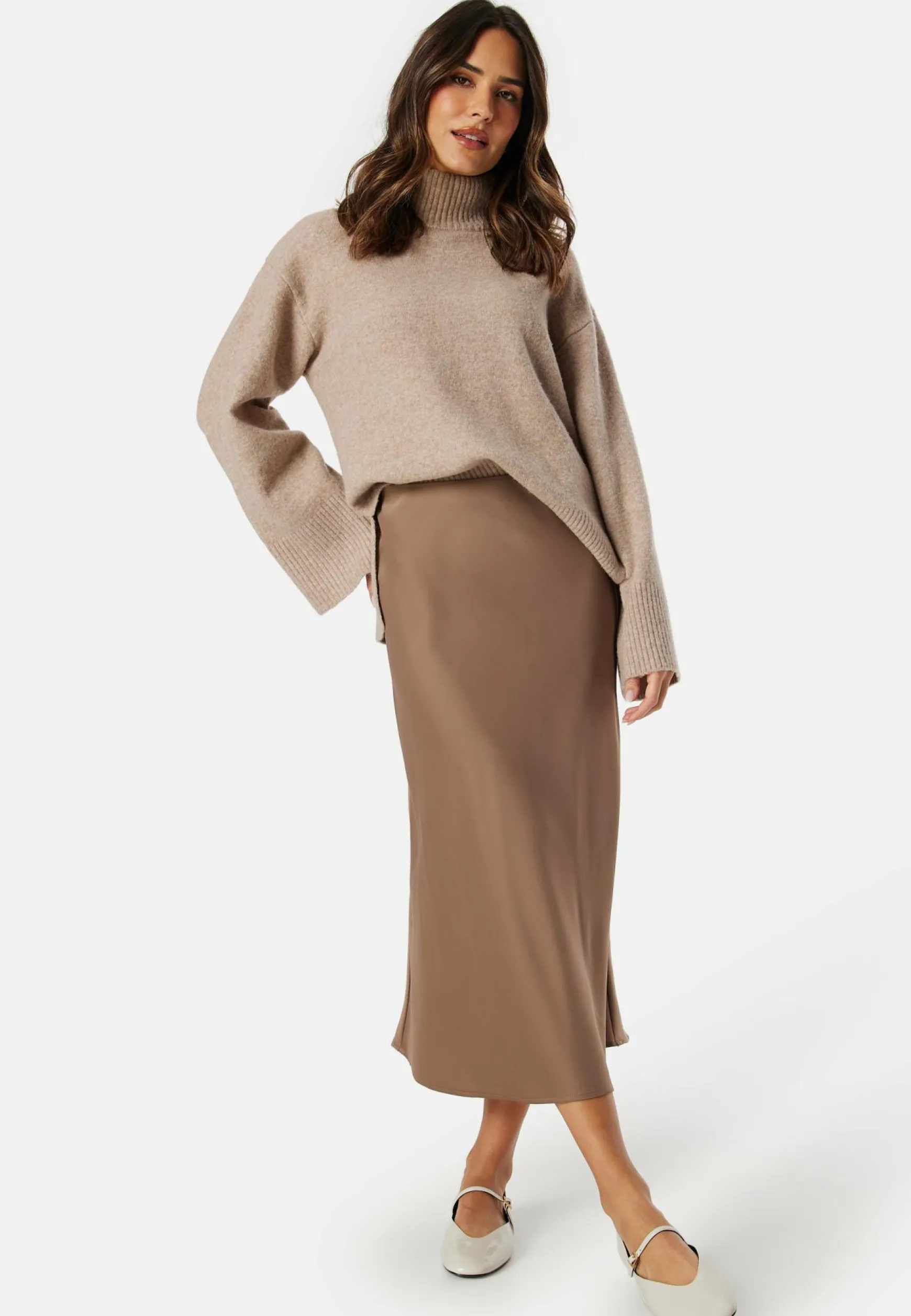 Pella High Waist Midi Skirt