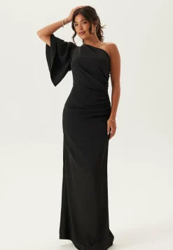 Ruched One Shoulder Gown