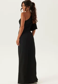 Ruched One Shoulder Gown