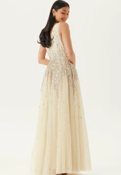 Sequin Sunray Sleeveless Maxi Dress