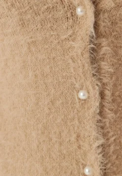 Short Sleeve Fluffy Knitted Cardigan