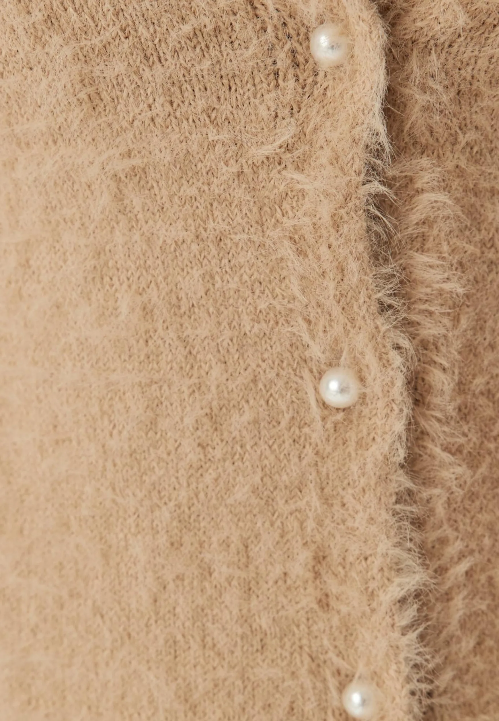 Short Sleeve Fluffy Knitted Cardigan