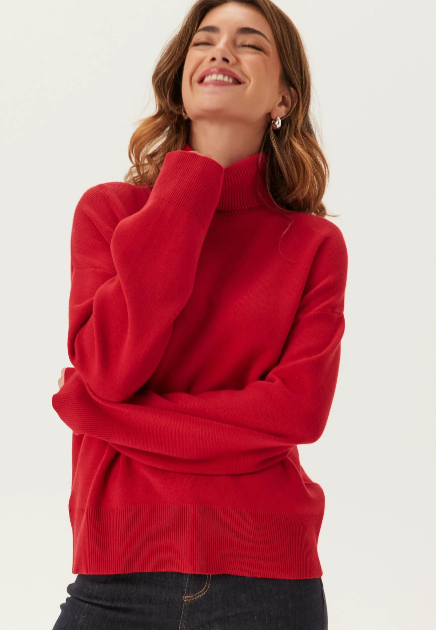 Slfkamma Ls Knit Roll Neck Noo