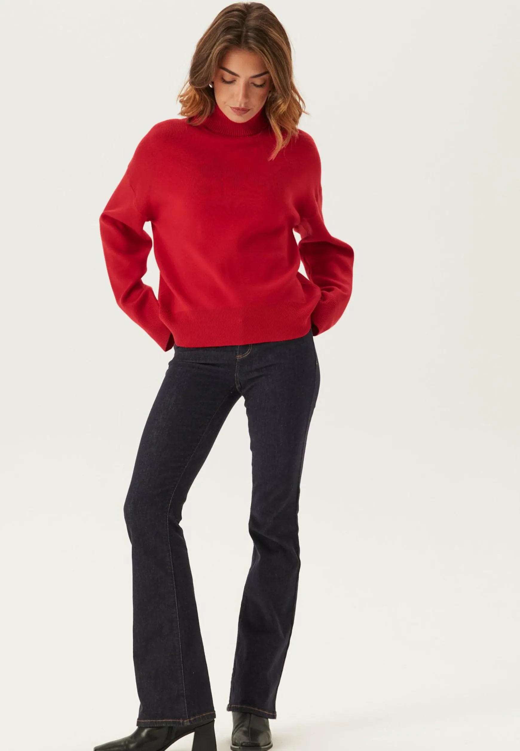 Slfkamma Ls Knit Roll Neck Noo