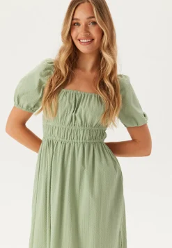Square Neck Cotton Maxi Dress