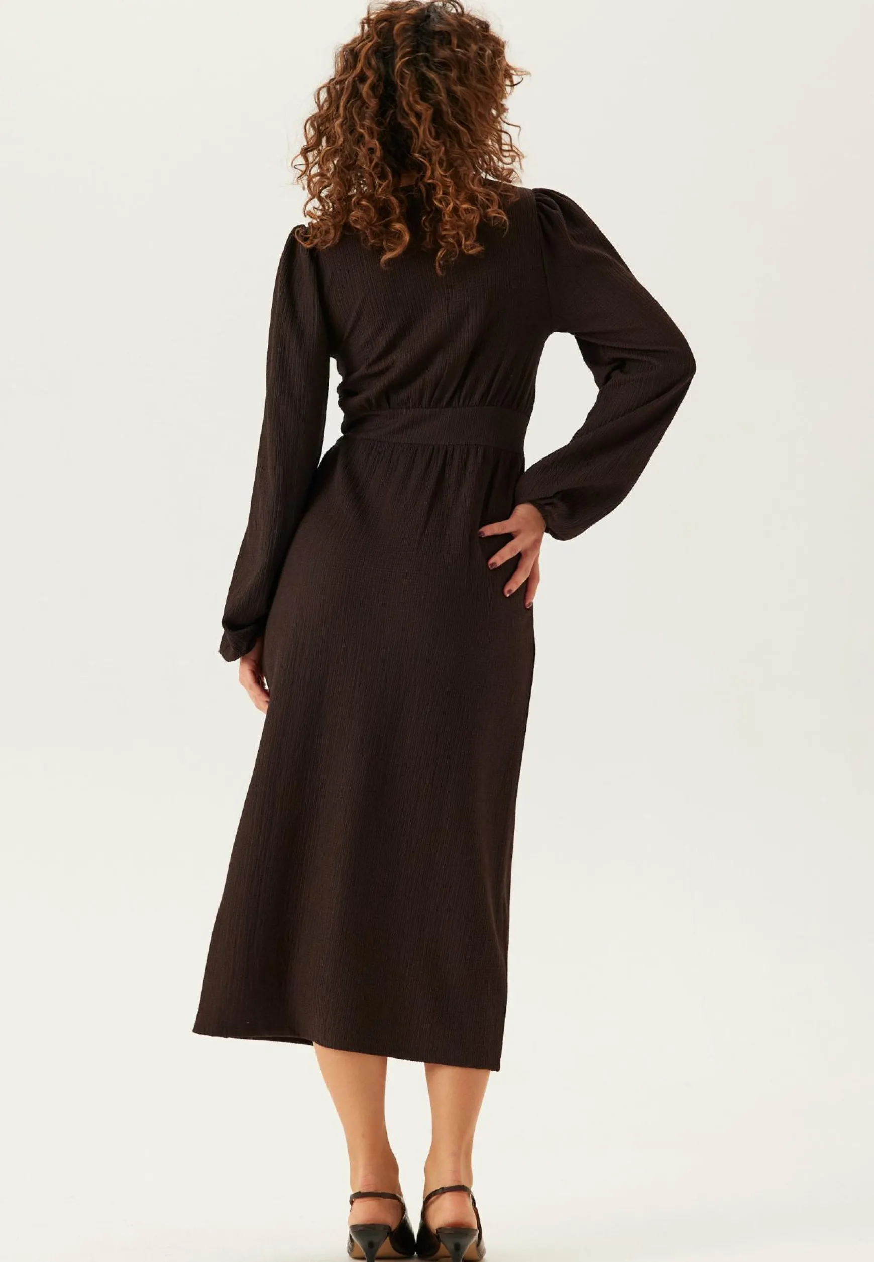 Structure Button Midi Dress