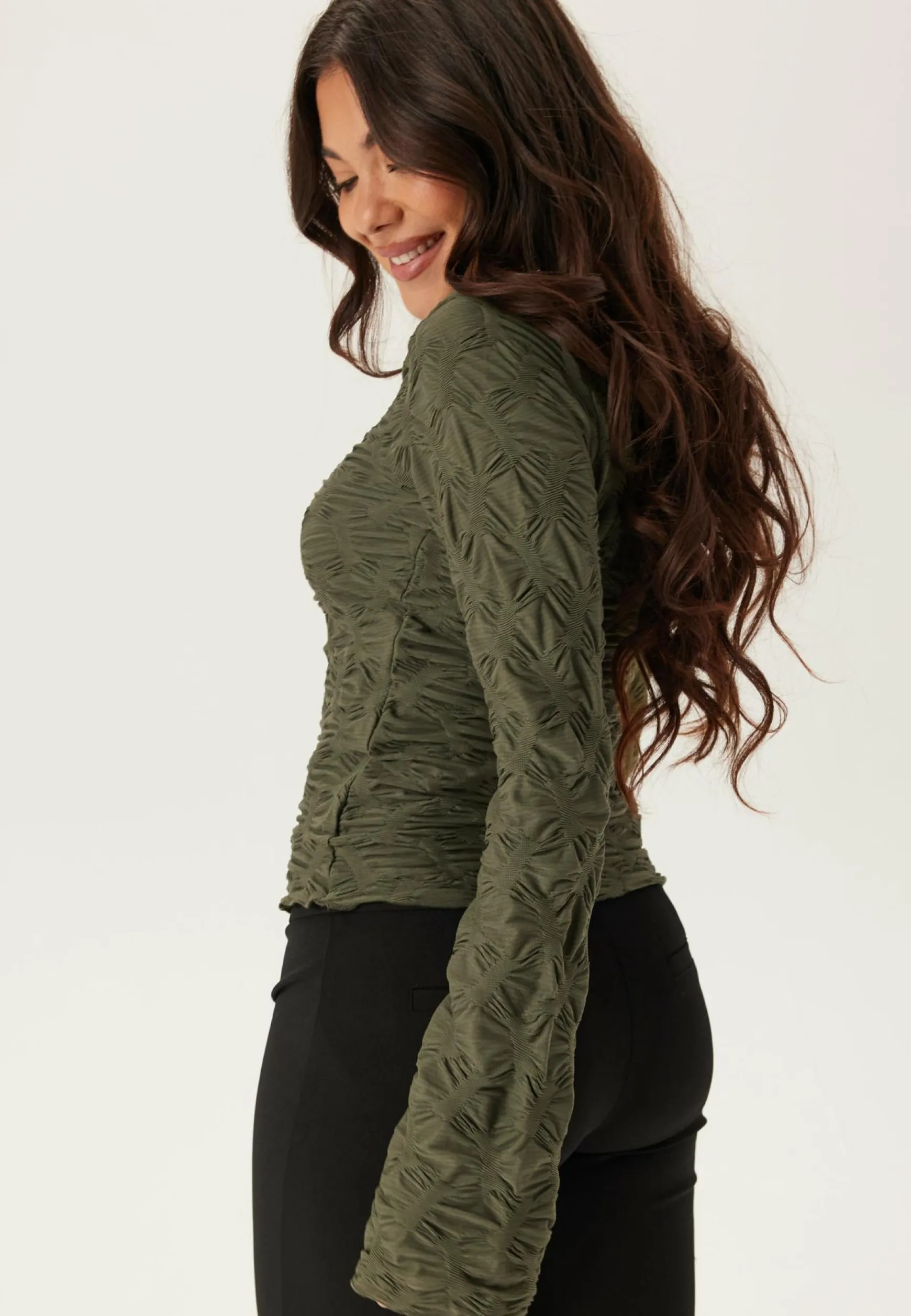 Structure Long Sleeve Top