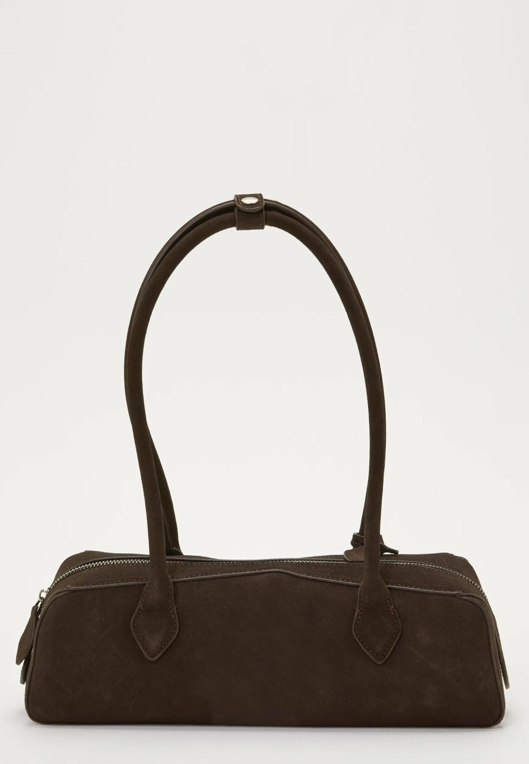 Suede Baguette Bag