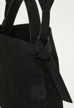 Suede Knot Shoulder Bag