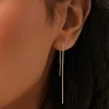 Tahoe Chain Earrings Silver-pl