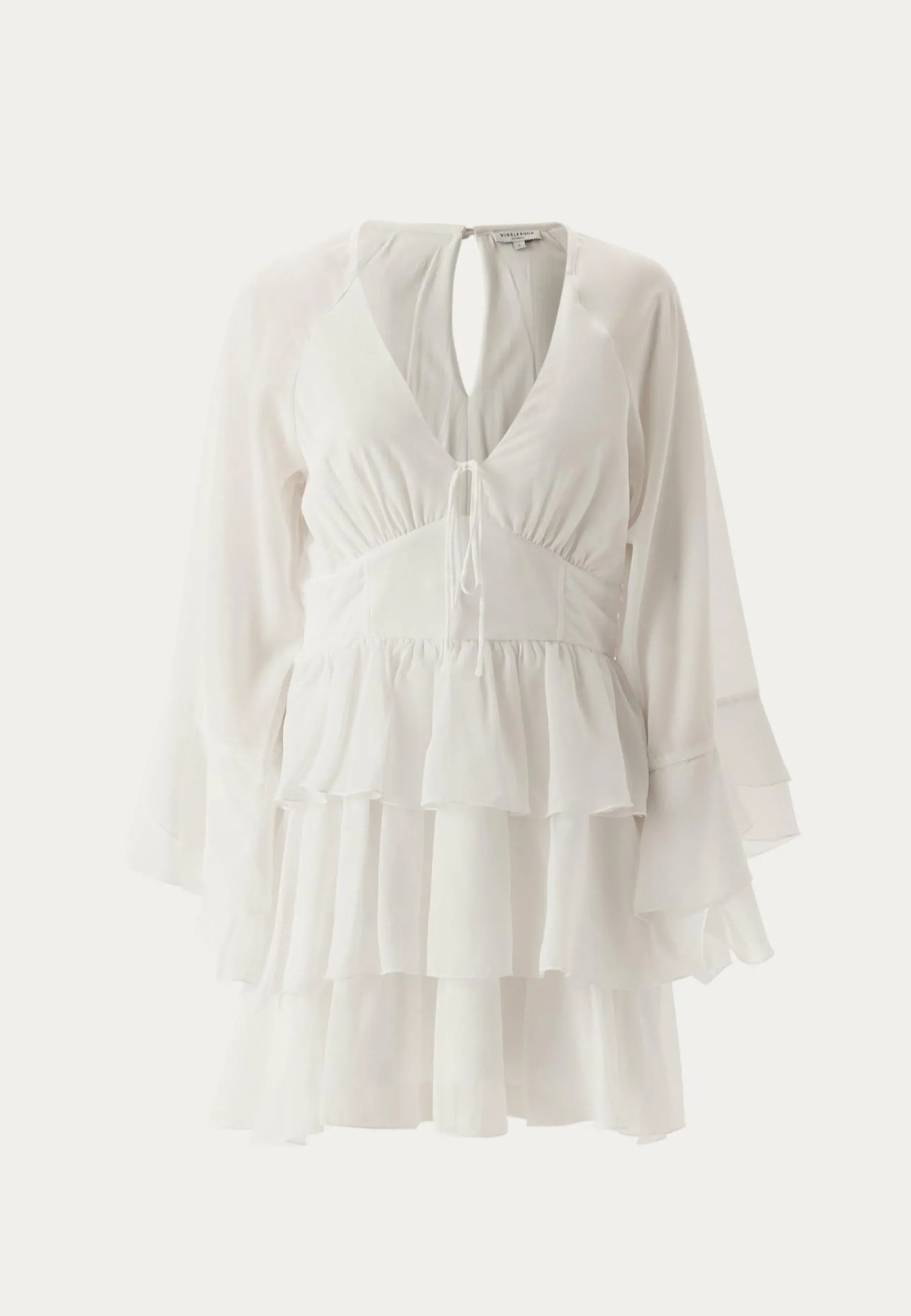 Triple Flounce Short Dress