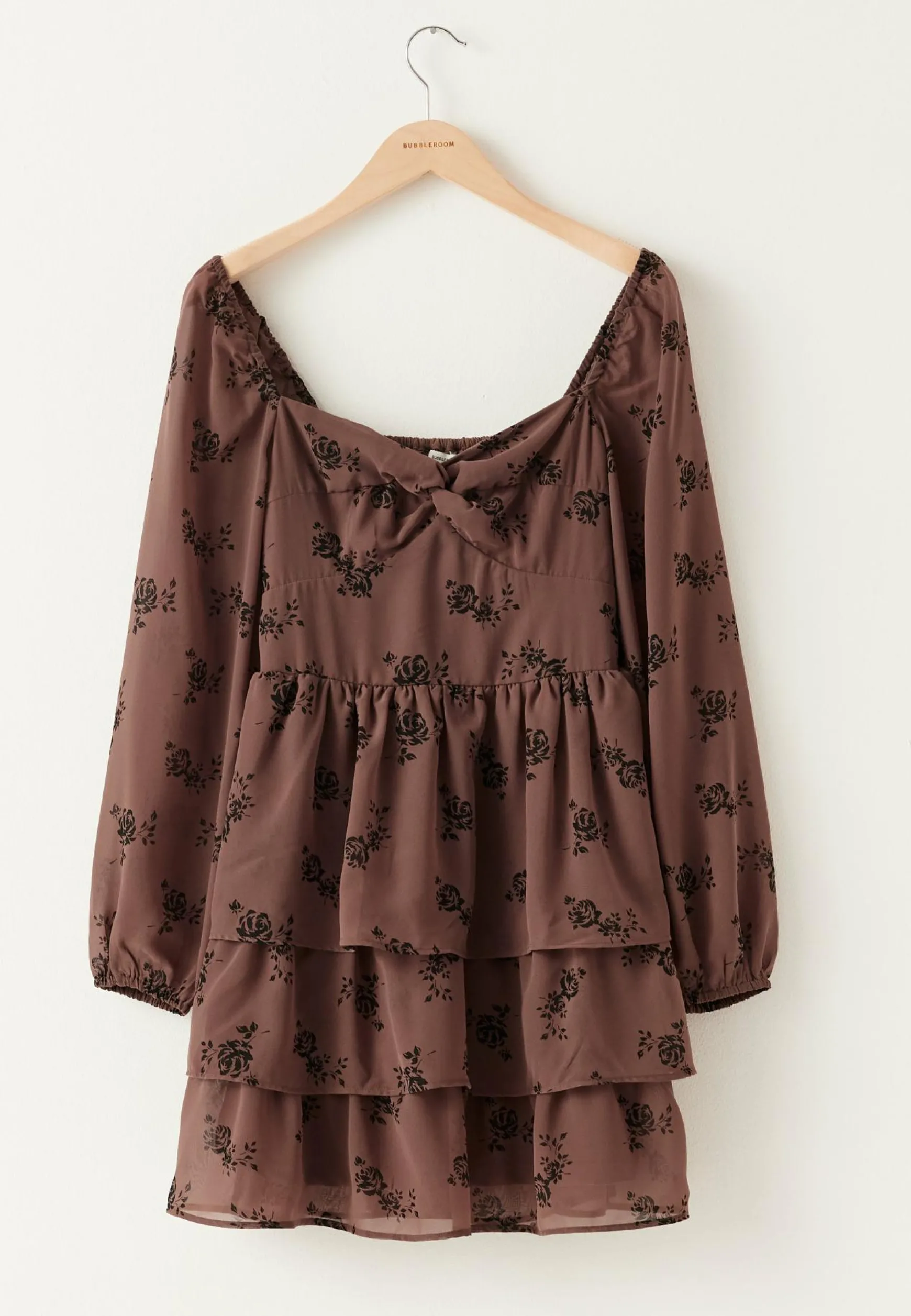 Twist Detail Flounce Dress