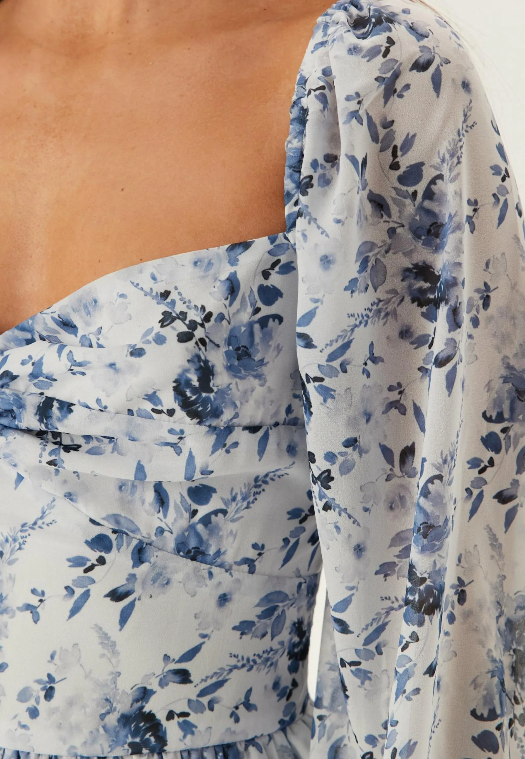 Twist Detail Flounce Dress