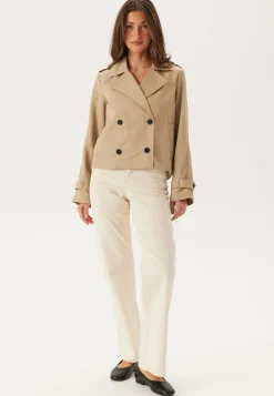 Viaddison L/S SHORT TRENCHCOAT