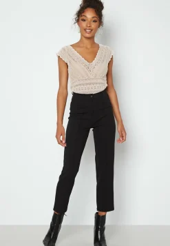 Vichikka V-neck Cap Sleeve Top