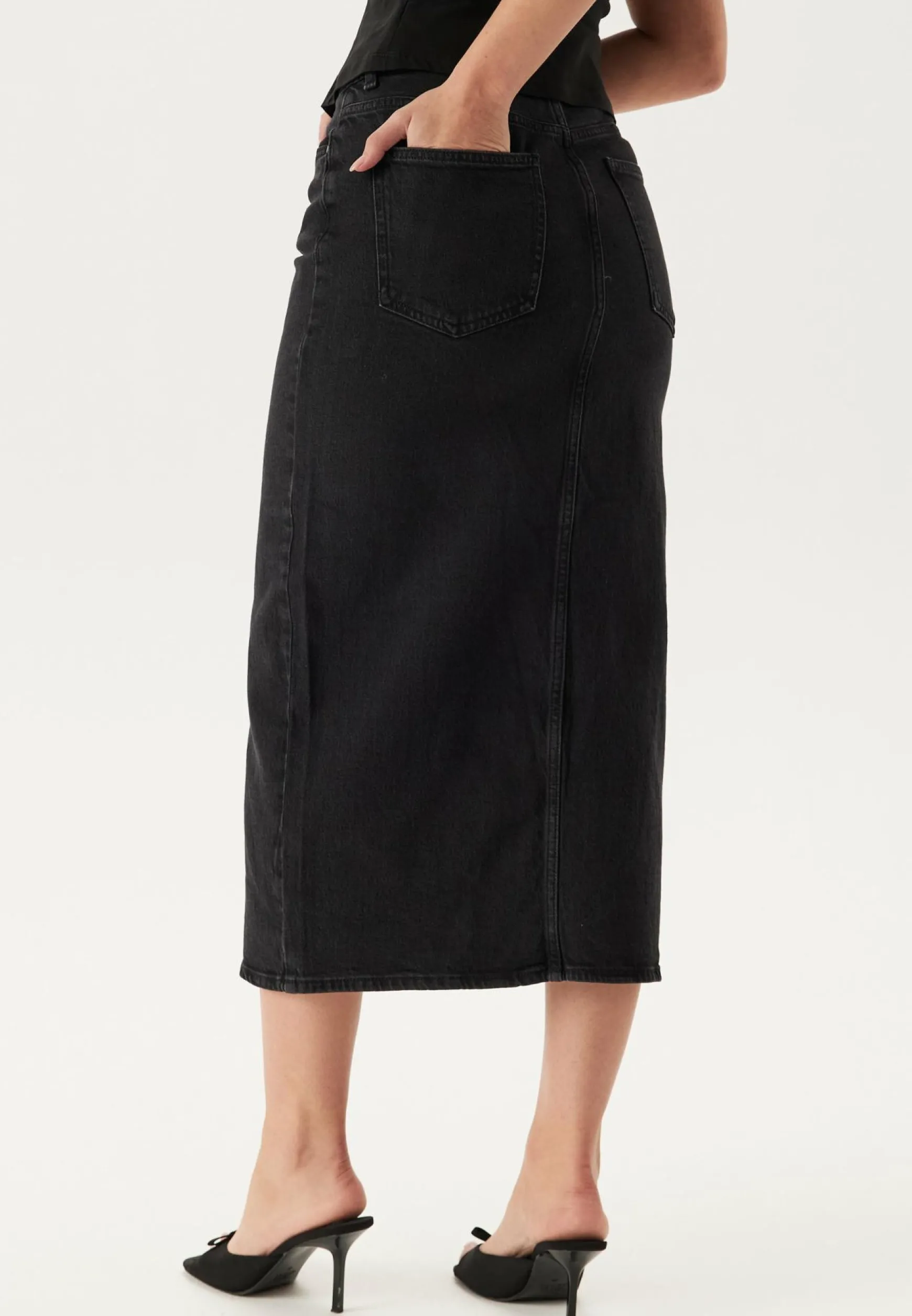 Vijaf Hw Midi Denim Skirt-noos