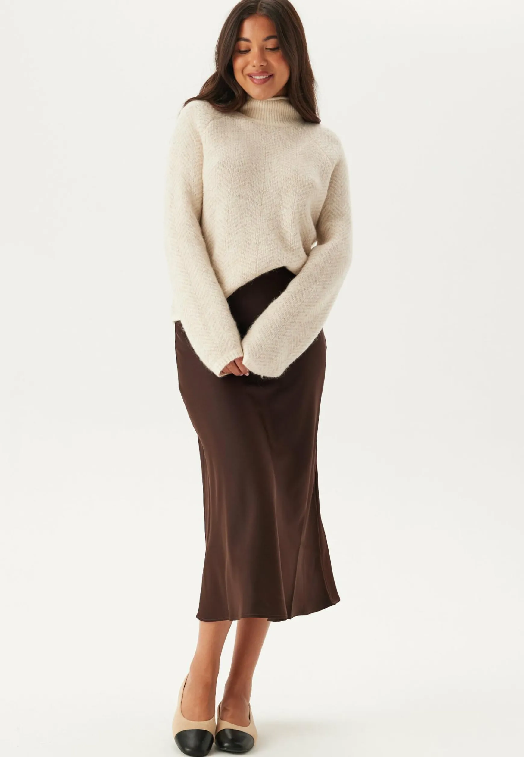 Vilory High Neck L/S KNIT TOP
