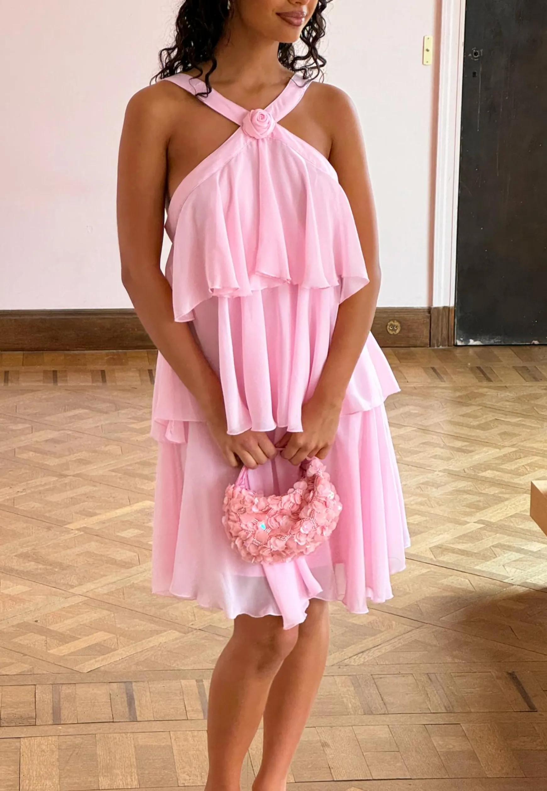 Vmfelicia Sl Ruffle Short Dres