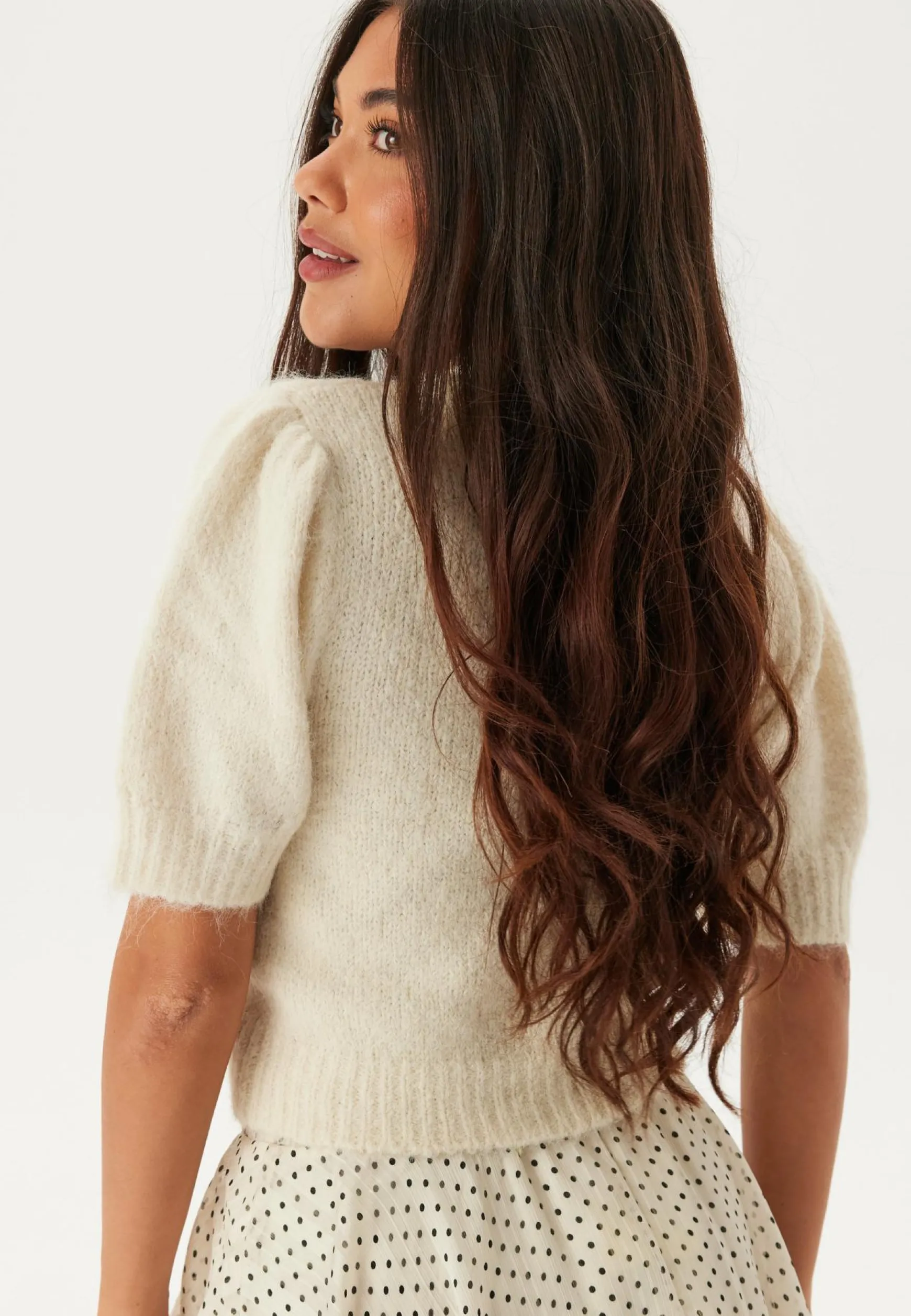 Vmnovah Ss O-neck Puff Pullove