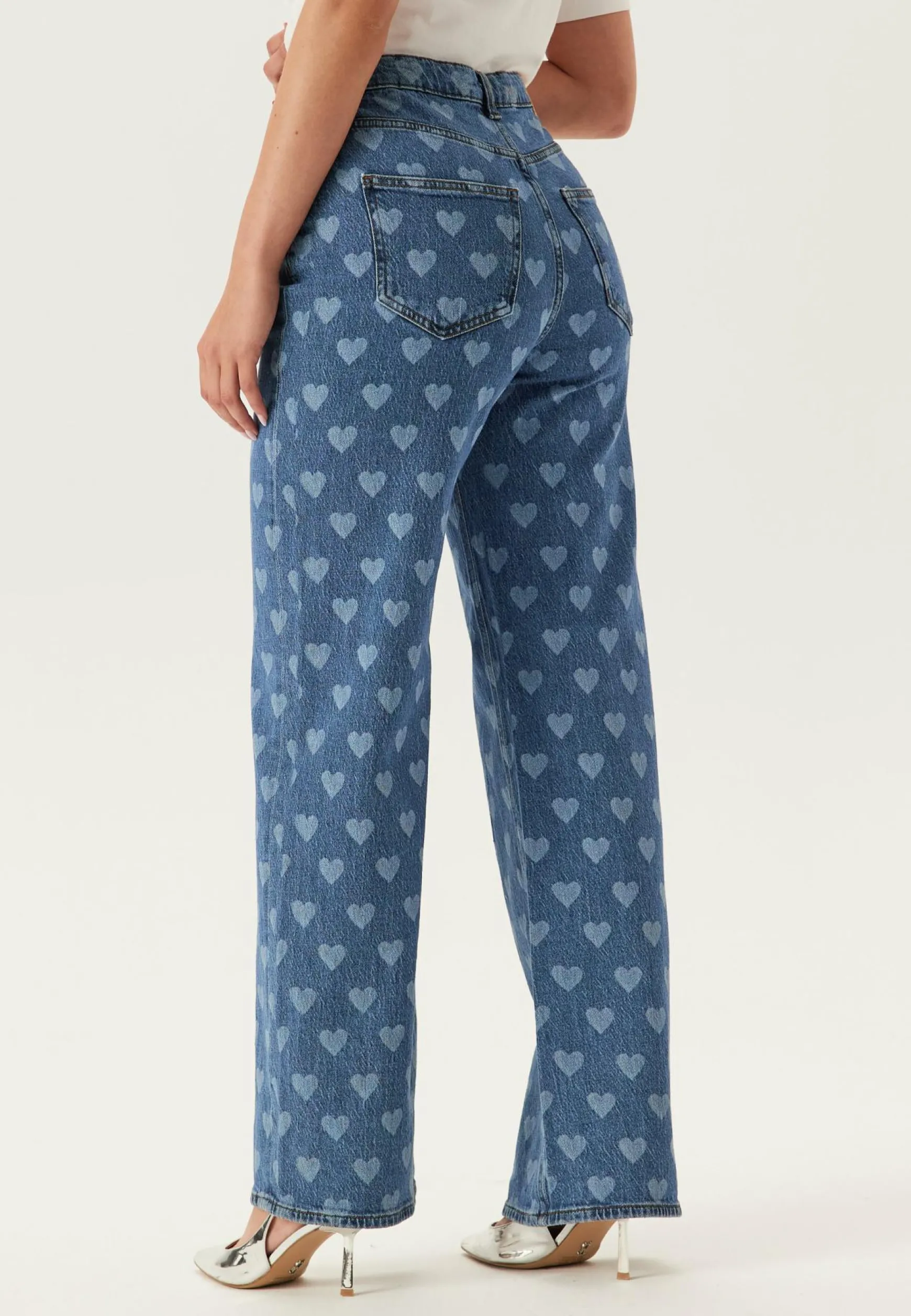 Vmtessa Hr Wide Jeans Print