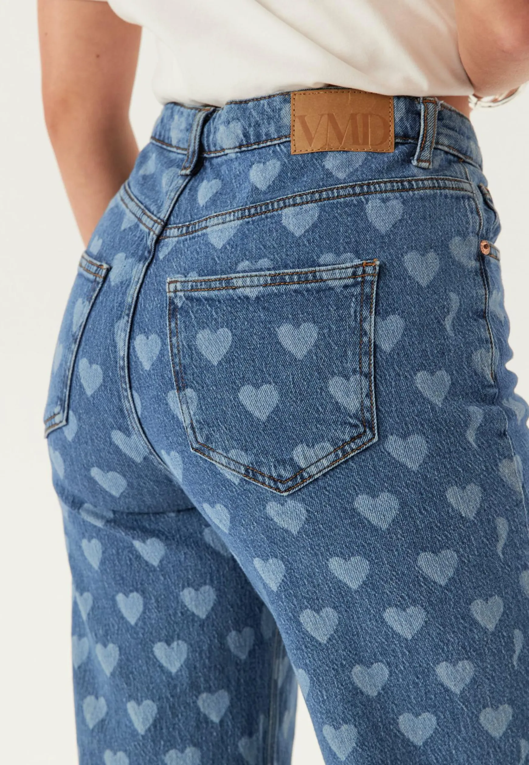 Vmtessa Hr Wide Jeans Print