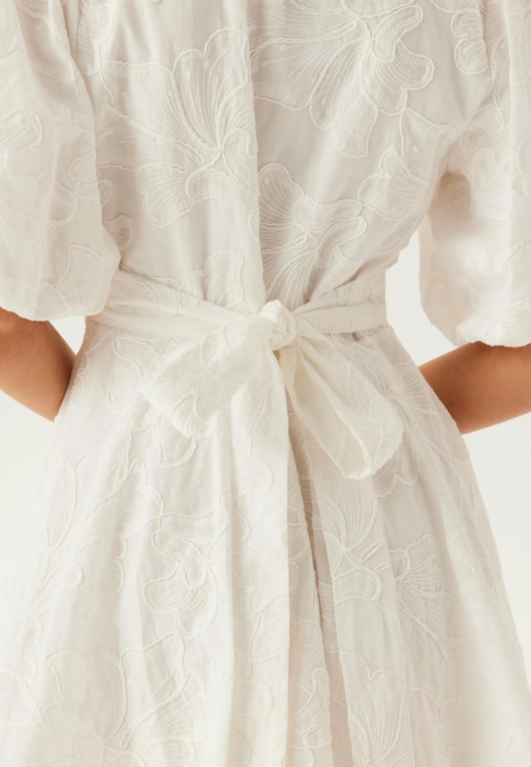 V-neck Bubble Hem Short Dress