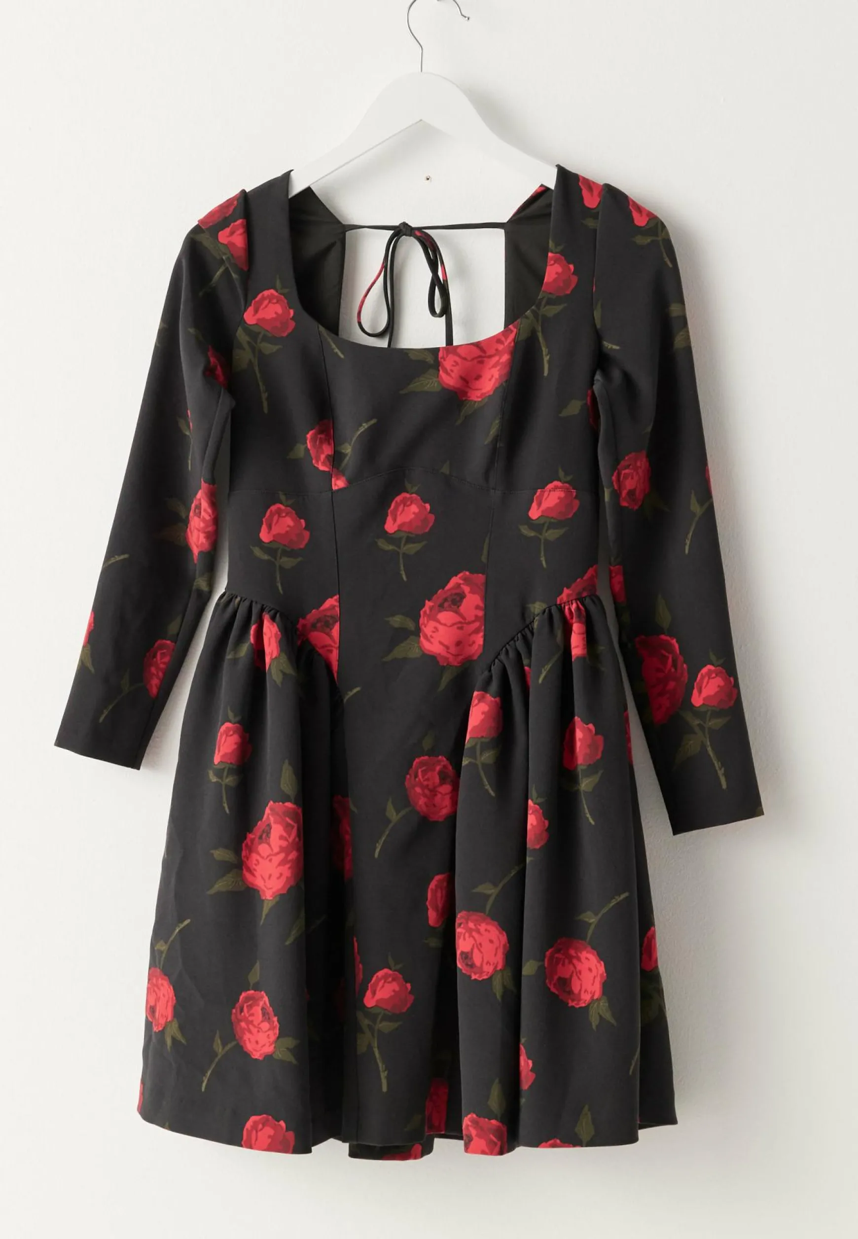 Volume Skirt Long Sleeve Mini Dress
