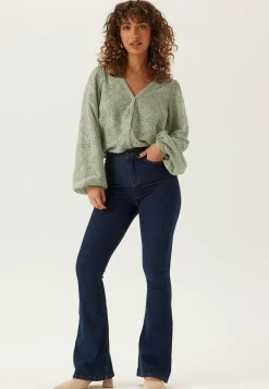 Volume Sleeve Button Blouse
