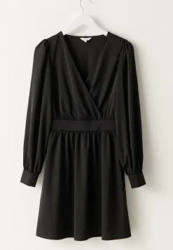 Wrap Satin Dress