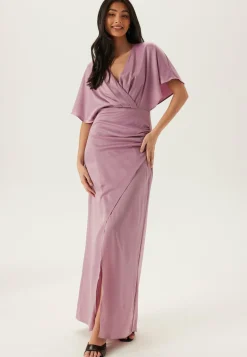Wrap Satin Gown