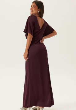 Wrap Satin Gown